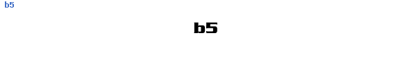Fuente b5.ttf