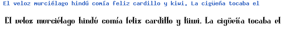 Fuente blonirex.ttf