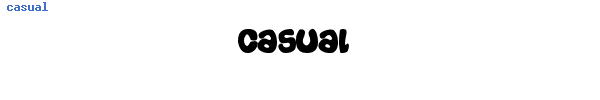 Fuente casual.ttf
