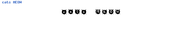 Fuente cats MEOW.ttf