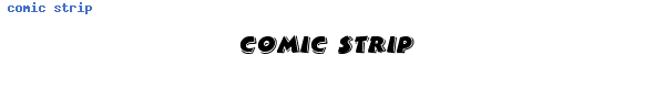 Fuente comic strip.ttf