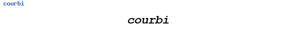 Fuente courbi.ttf
