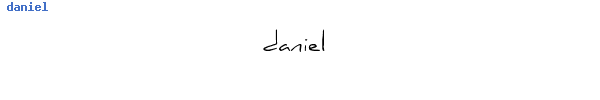 Fuente daniel.ttf