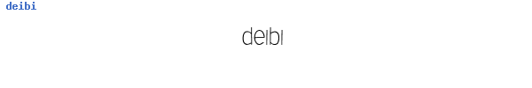 Fuente deibi.otf