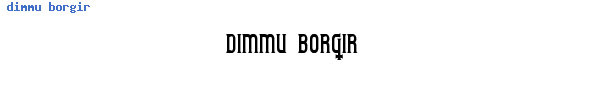 Fuente dimmu borgir.ttf