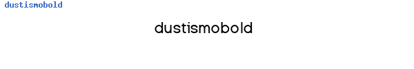 Fuente dustismobold.ttf