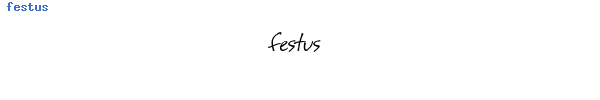 Fuente festus.ttf
