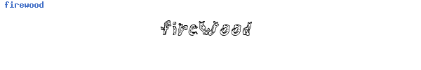 Fuente firewood.ttf