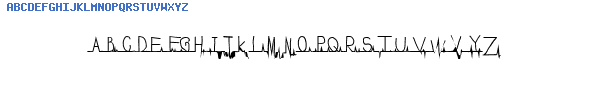 Fuente flatline.ttf