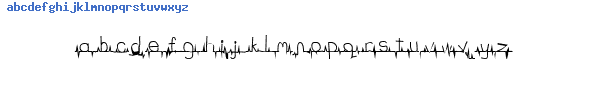 Fuente flatline.ttf