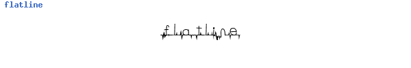 Fuente flatline.ttf