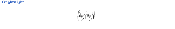 Fuente frightnight.ttf
