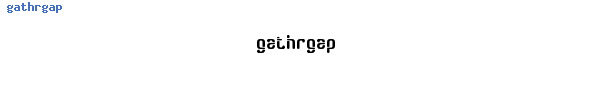 Fuente gathrgap.ttf