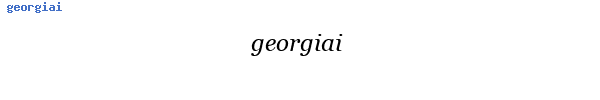 Fuente georgiai.ttf
