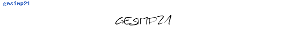 Fuente gesimp21.ttf