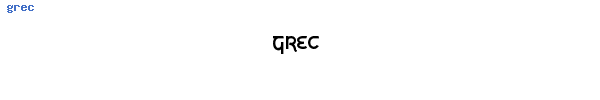 Fuente grec.ttf