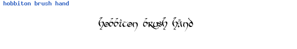 Fuente hobbiton brush hand.ttf