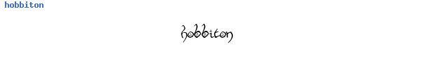 Fuente hobbiton.ttf