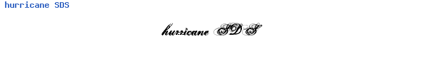 Fuente hurricane SDS.ttf