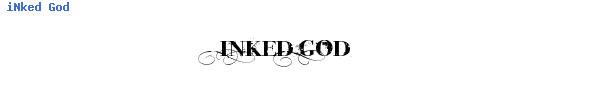 Fuente iNked God.ttf