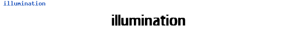 Fuente illumination.ttf