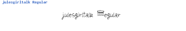 Fuente julesgirltalk Regular.ttf