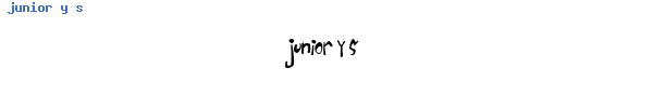Fuente junior y s.ttf
