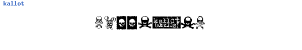 Fuente kallot.ttf