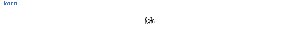 Fuente korn.TTF