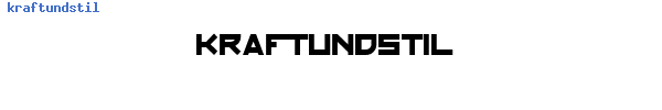 Fuente kraftundstil.TTF