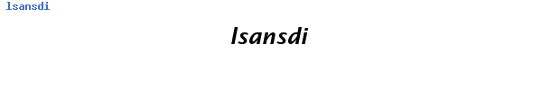 Fuente lsansdi.ttf