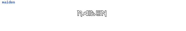 Fuente maiden.ttf