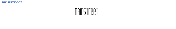 Fuente mainstreet.ttf