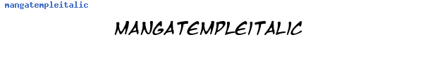 Fuente mangatempleitalic.ttf
