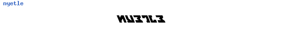 Fuente nyetle.ttf