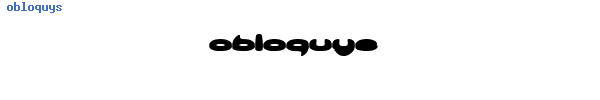 Fuente obloquys.ttf