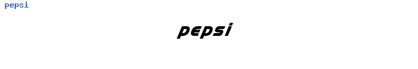 Fuente pepsi.TTF