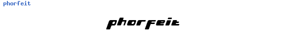 Fuente phorfeit.ttf