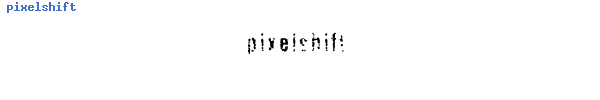 Fuente pixelshift.ttf