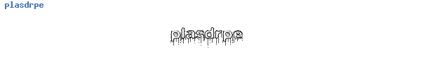Fuente plasdrpe.ttf