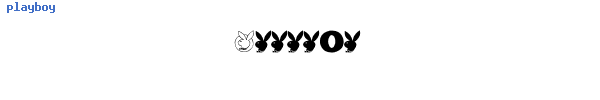 Fuente playboy.ttf