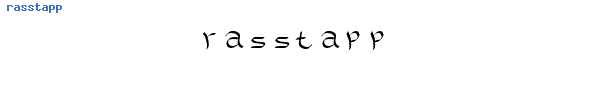 Fuente rasstapp.ttf