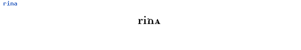 Fuente rina.ttf