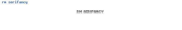 Fuente rm serifancy.ttf