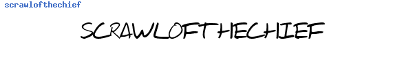 Fuente scrawlofthechief.ttf