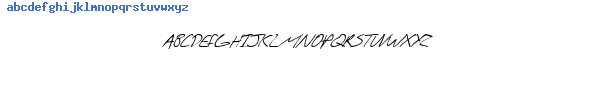 Fuente sfscribbledsansscitalic.ttf