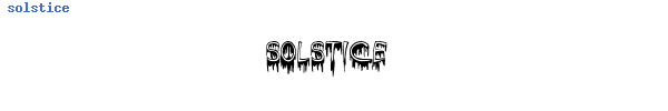 Fuente solstice.ttf