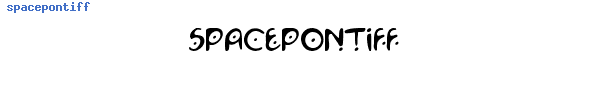 Fuente spacepontiff.ttf