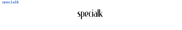 Fuente specialk.ttf