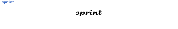 Fuente sprint.ttf
